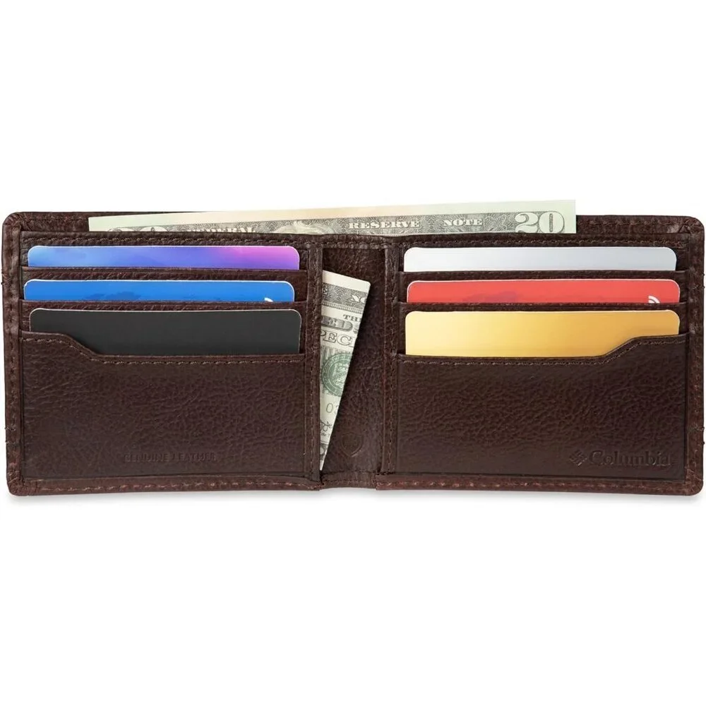 Men's Classic Pu Leather Imported Wallet Brown Cord Style Card Fashion Designed